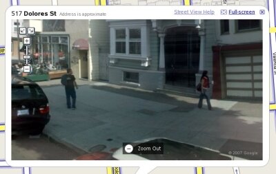 Google Maps - Guy Checking Out Girl